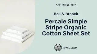 Boll & Branch Percale Simple Stripe Organic Cotton Sheet Set Review