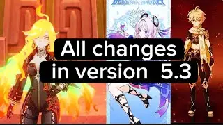All changes in version 5.3 new map & new characters genshin impact leaks