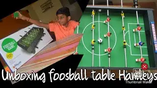 Unboxing and installation of Hamleys /Rowan  football/foosball  table top game.