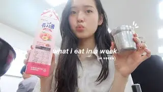 what i eat in a week in seoul, korea🍰hangang picnic, convenience store, hanoks & more