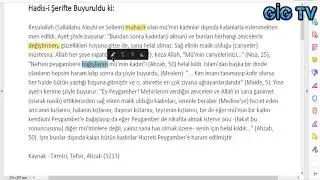 GİG TV İslamda Eş Değiştirme (Becaiş)  Ahzab 52