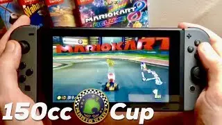 Mario Kart 8 Deluxe HANDHELD GAMEPLAY On Nintendo Switch! 150cc Crossing Cup Review