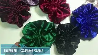 Аксессуары из Бархата своими руками - Ободки, Заколки, крабы!  - По чем купить , по чем продать?