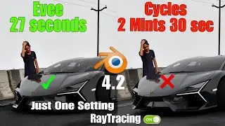 How i got a Realistic Render in Blender 4.2 in Evee | Just one option TUTORIAL