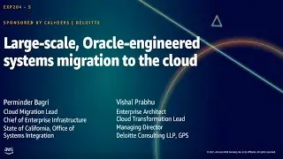 AWS Summit DC 2021: Large-scale, Oracle-engineered systems migration to the cloud