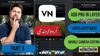 how to  make Double camera editing,add layer and add png in VN video editor