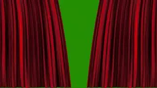 Red Stage Curtain Opening And Closing Green Screen Overlay  Motion Graphics 4K  Copyright Free