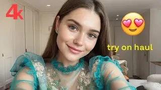 4K FISHNET OUTFIT TRY ON HAUL TRANSPARENT MINI DRESS | SEE THROUGH CLOTHES REVIEW 4K