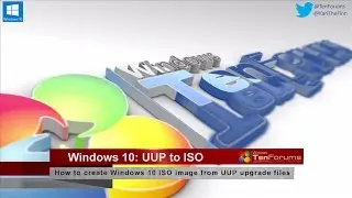 Windows 10: UUP to ISO - Create ISO image from upgrade files