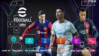 eFootball ™PES 2024 PPSSPP Android Offline Download New Update Kits 24&HD Peter Drury Commentary