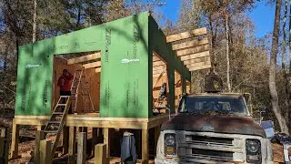 Cabin Build Part 12 - SIP Wall Panels Installation - Eco Panels of Tennessee