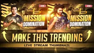 Make This Awesome 🔥 Live Stream Thumbnail like Big Youtubers | BGMI live Stream Thumbnail Tutorial