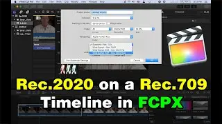 Using Rec.2020 HLG on a Rec.709 timeline in FCPX