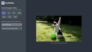How to convert an image to a video