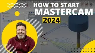 How to start Mastercam 2024 CNC programming Day -1 drawing 1| Mastercam 2024 tutorial