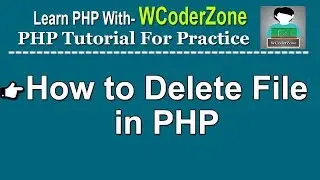 How to delete file in php (php unlink)