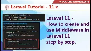 Laravel 11 - How to create and use Middleware in Laravel | Laravel 11 middleware tutorial