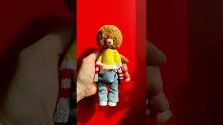 Связала крутой свитер для мишки | Knitted sweater for Doll 