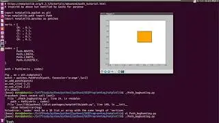 python2 matplotlib ValueError 'codes' must be a 1D list or array with the same length of 'vertices'