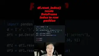 Reset Pandas DataFrame index 🐼 