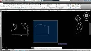 AutoCAD Tutorial: Draw lines with angle and length #1