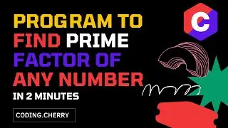 Program to find prime factor of any number || Prime factorization using code