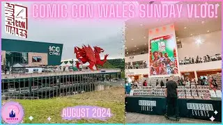 Comic Con Wales Vlog Sunday 11th August 2024 Cosplay Sean Astin LOTR Q&A Panel Shopping Merch Haul