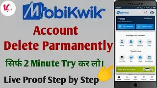 Mobikwik Account Delete Parmanently | How To Delete Mobikwik Account | Mobikwik Ac. Delete कैसे करें