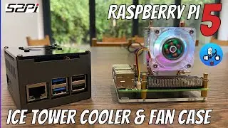 Raspberry Pi 5. Ice tower cooler and case from 52Pi