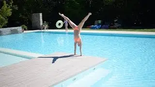 Gymnastics at the Pool