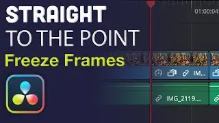 Create a freeze frame in DaVinci Resolve