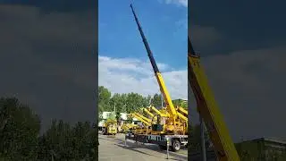 Blue brand 8-ton crane, lifting one ton at 30 meters, challenge the limit and see the effect。