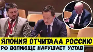 Япония жестко отчитала Россию на заседании в ООН. РФ вопиюще нарушает устав.