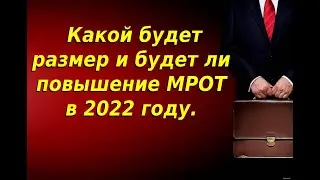 Мрот в 2022 году с 1 января. Какой будет размер и будет ли повышение Мрот в 2022 году.