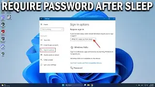 How To Set up Require Computer Password After Waking up From Sleep in Windows 11 (2024)