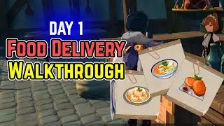 Day 1 While It's Warm - Food Delivery Walkthrough | Genshin Impact