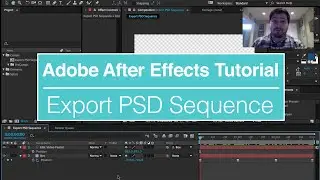 How to Export a Photoshop (PSD) Sequence in After Effects Tutorial