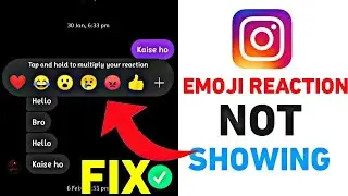 Instagram Emojis Reaction Not Showing Problem Solved | Instagram DM Emoji Reaction Not Showing 2022