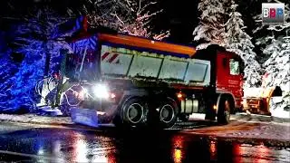 Mercedes-Benz Actros Winterdiensteinsatz / Snow Plough, Kaisersbach, Germany, 08.01.2021.