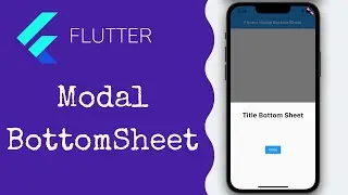 Flutter: ModalBottomSheet Widget