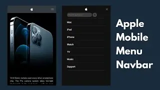 Apple Mobile Responsive Navigation Bar Design | VishwebDesign Tutorial