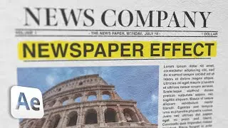 CUSTOMIZABLE Newspaper Animation | After Effects