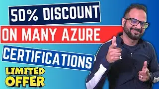 50% Discount Vouchers For Many Azure Certification Exams