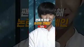 팬에게 욕해 논란 된 연예인 TOP4