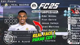 FIFA 2025 PPSSPP ORIGINAL Android Offline 4k Camera | EA FC 25 PPSSPP HD Graphics New Kits Transfers