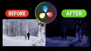 davinci resolve 19 day to night video (simple method)
