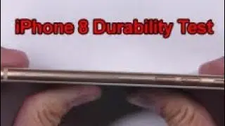 iPhone 8 Durability Test - BEND TEST - Glass Scratch Video!