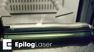 Fiber Laser Marking Stainless Steel Tumblers with the Fusion Galvo Rotary