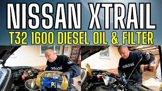 Nissan Xtrail T32 2016 1600 diesel oil and filter change