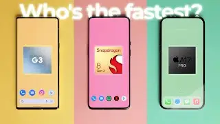 The MOST powerful smartphone 2024! A17 Pro vs Snapdragon 8 Gen 3 vs Tensor G3!